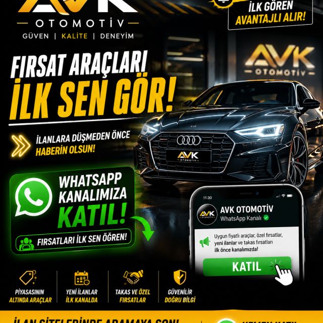 AVK OTOMOTİV UYGUN VE FİRSAT ARAÇLAR WhatsApp Kanal